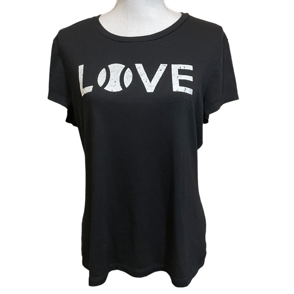 Baseballism Love Baseball Black T-Shirt.  Size XL